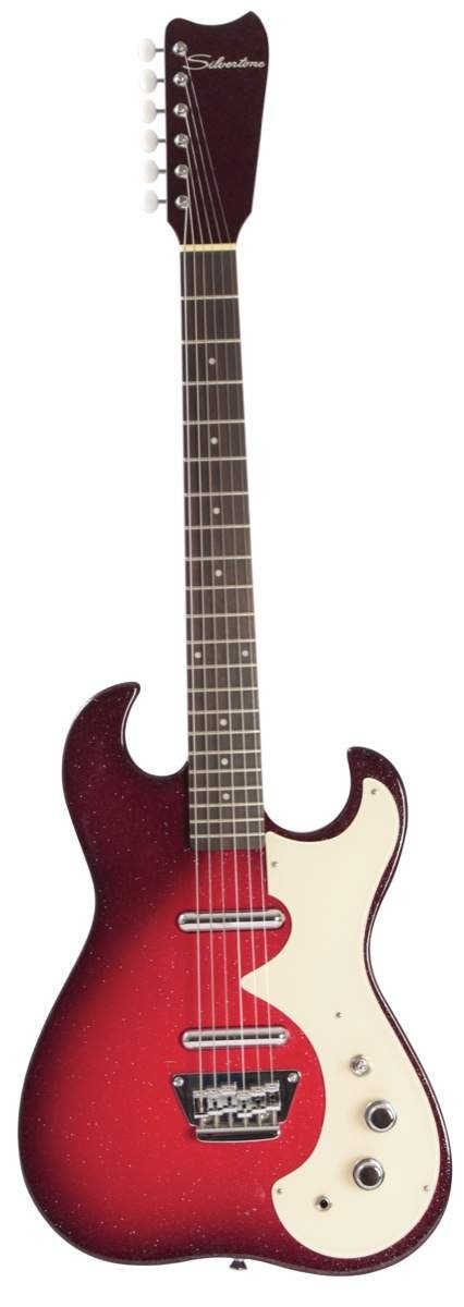 Amazon | Silvertone Classic 1449-RSFB Solid-Body エレキ
